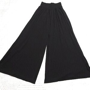 Free People Elegant Black Wide Leg Pants